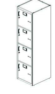 BT-Locker Addon Unit With 4 Door