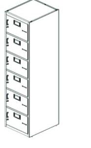 BT- Locker Main Unit With 6 Door